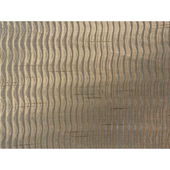 Wavy Iridescent Bronze Texturized Fabric 54" Faux Silk 3 plus yards - Picture 1 of 5